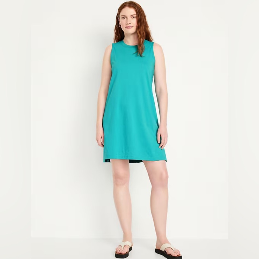 Old Navy Teal Shift Tank Dress – Size 4X